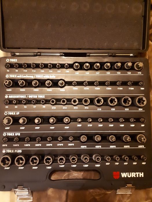 Wurth chaves caixa torx