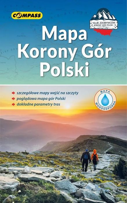 Mapa - Korony Gór Polski. Wydawnictwo Compass. Nowy Produkt