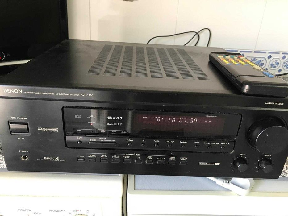 amplificador denonAVR-1400 COM TELECOMANDO