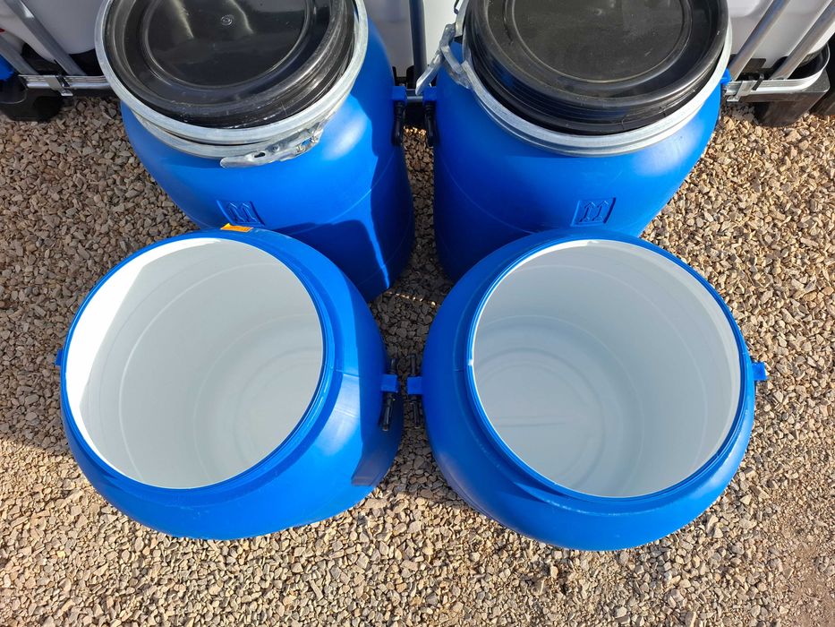 Beczka plastikowa 80l Biały teflon Spożywka