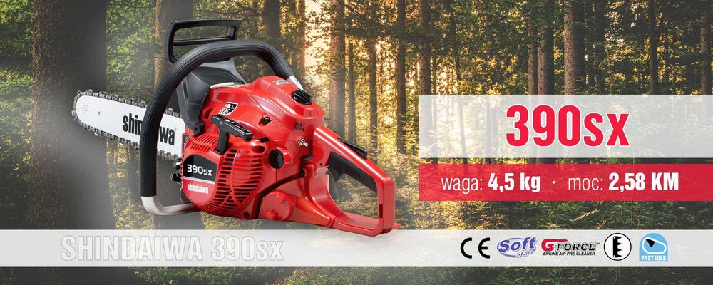 Pilarka spalinowa SHINDAIWA 390SX 5lat Gwarancji JAPAN RATY