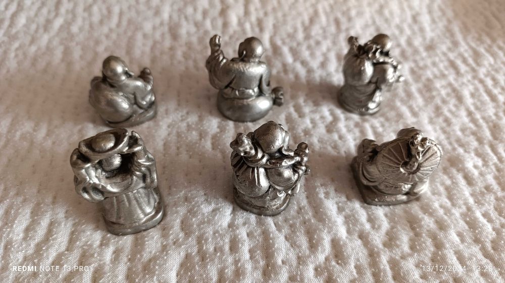 Budas em estanho puro (miniaturas)