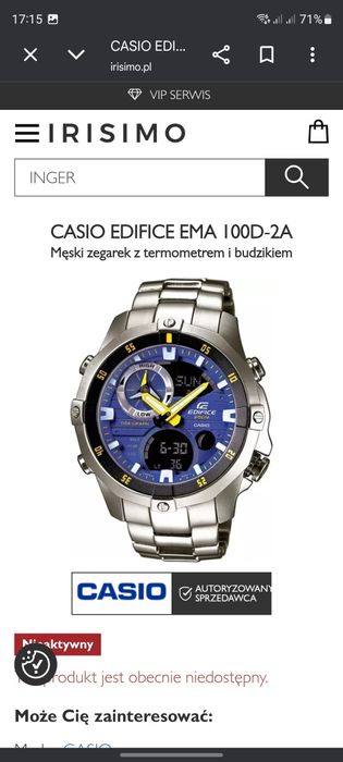 Casio Edifice EMA-100D-2A