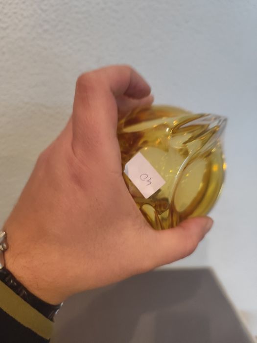 Szklana miseczka misa kolorowe szkło prl vintage retro