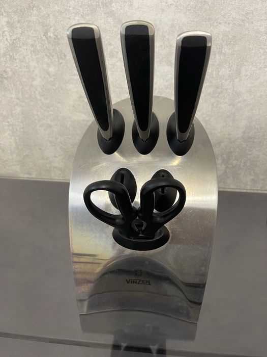 Набір ножів на підставці Vinzer Cascade 6 предметів