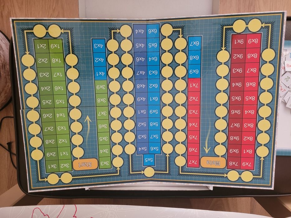 Gra planszowa plus puzzle mapa nauka