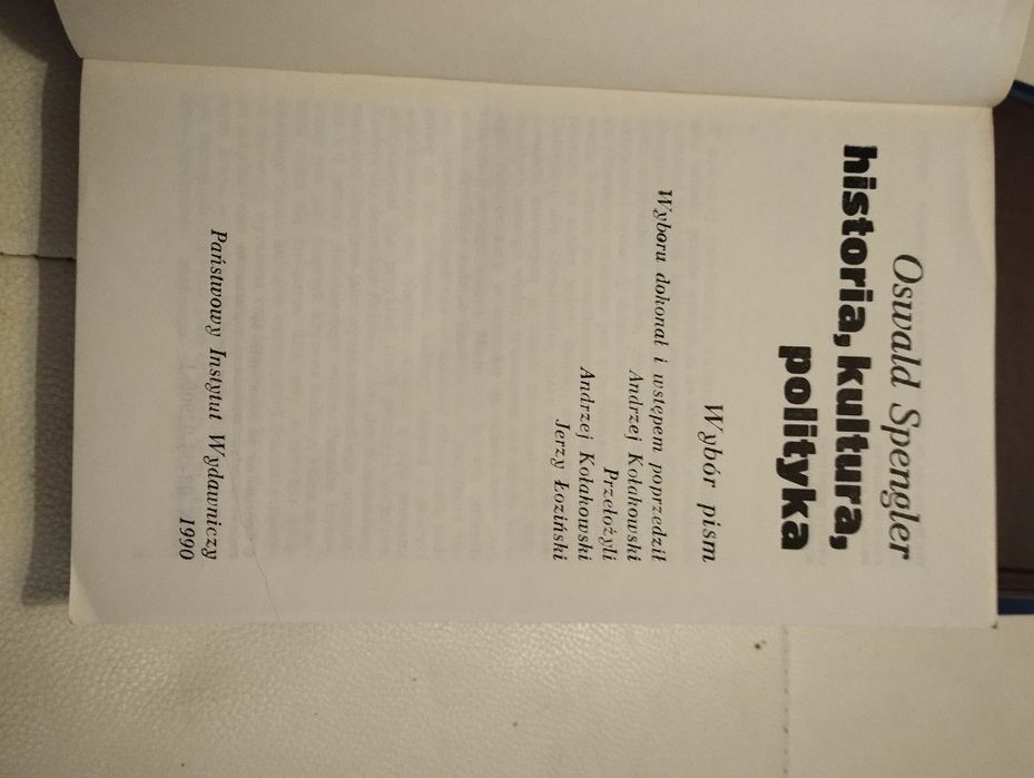 Spengler historia, kultura, polityka
