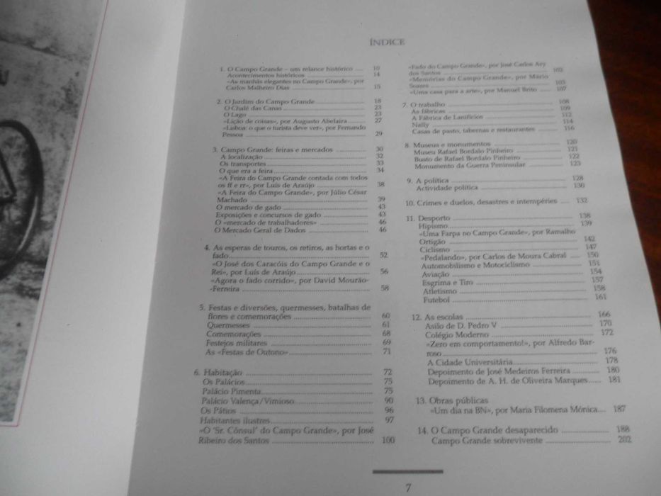 "Um Passeio à Volta do Campo Grande" de Manuela Rêgo - 1ª Edição 1996
