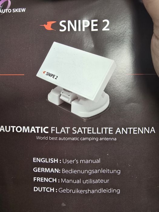 Antena parabólica para autocaravana  plana Snipe