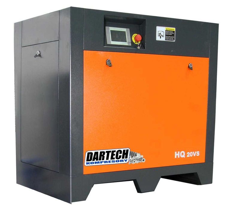 Kompresor śrubowy DARTECH HQ-20VS 15kW 1200-2000 l/min, 10 bar falownik NOWY GWARANCJA