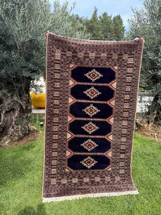 Dywanik Dywan kaszmirowy Pakistan Buchara ART DECO 180x100 gal. 4 tyś