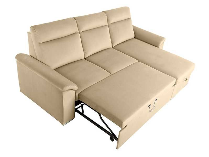 Narożnik z funkcją spania Nubo BLACK RED WHITE