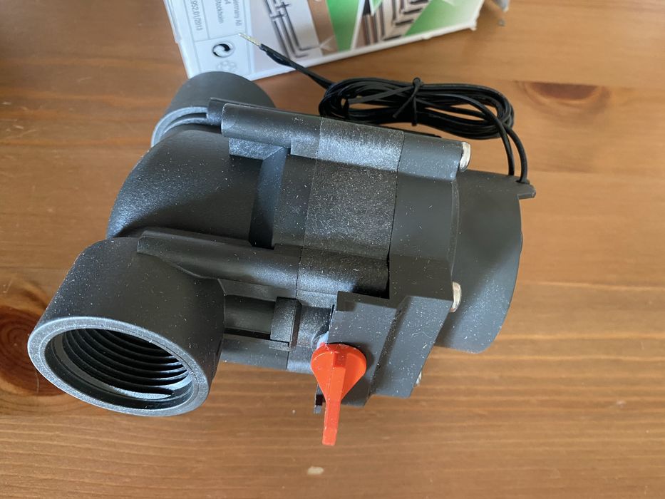 Temporizador rega, eletrovalvula e sensor de chuva Gardena
