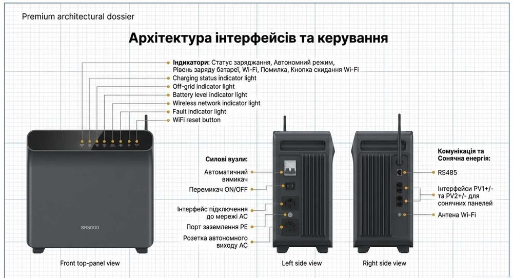 Pylontech / Voltdeer SR5000 51.2V - 5.12kWh домашня батарея