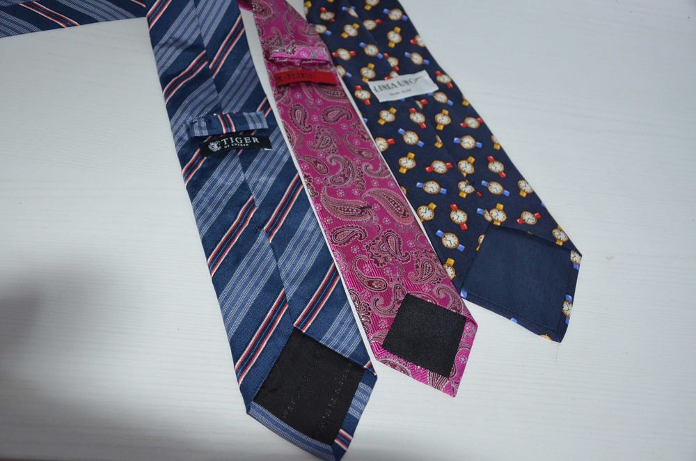 zestaw 3 szt 100% jedwab silk/krawat