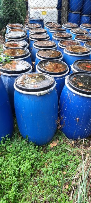 Beczki beczka 120l brudne około 100szt.