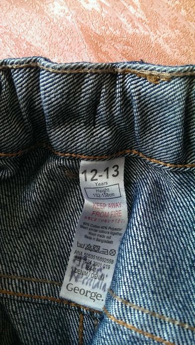 Джинсы 2 пары George, INEXTENSO SLIM 152-167 в прекрасном состоянии