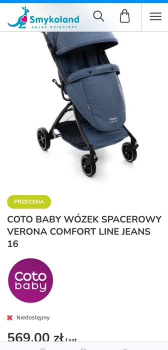 Wózek Coto baby Verona spacerówka