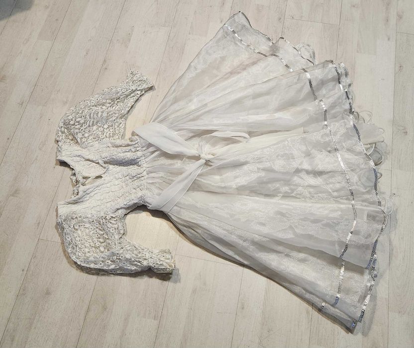 strój śnieżynka królewna królowa zima przebranie 1839