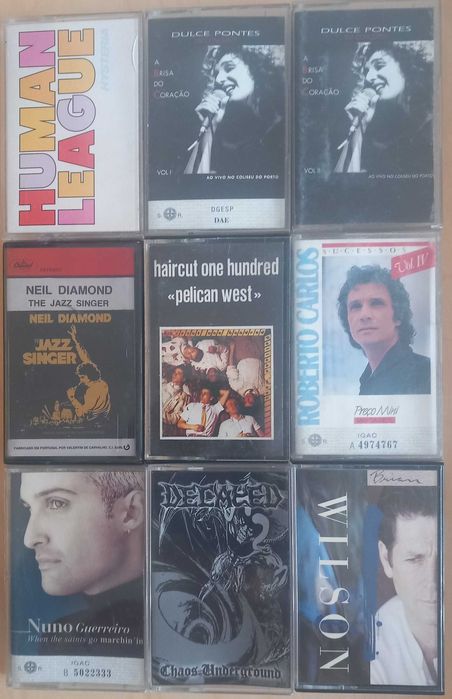 cassetes originais [pós-punk, portuguesa e outros géneros] 5 € cada