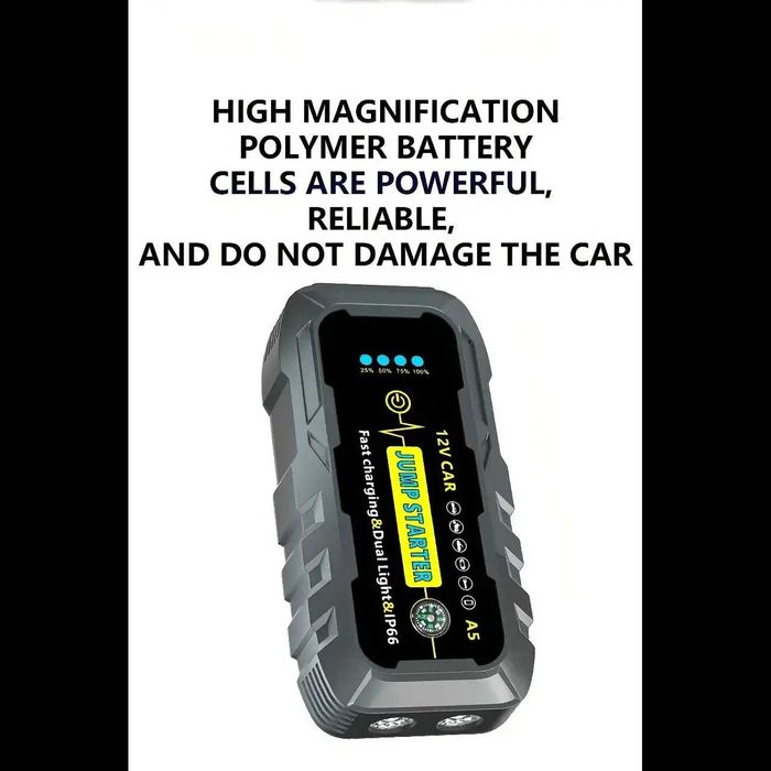 D75-BOOSTER Jumpstarter arrancador 1000A 12V om Duplas Saídas USB