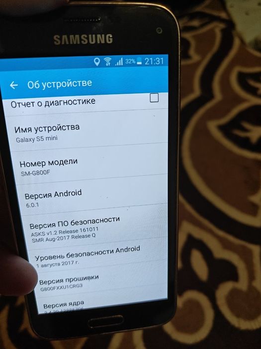 Samsung S5 Mini G800F без акб, состояние отличное !