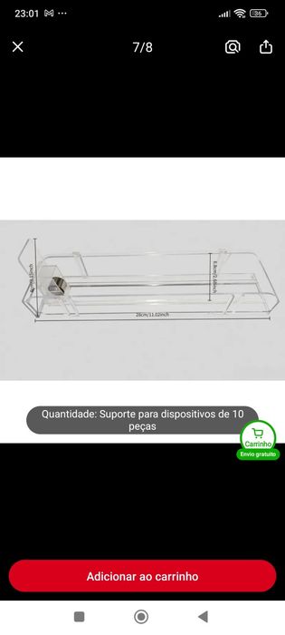 Expositor para comércio