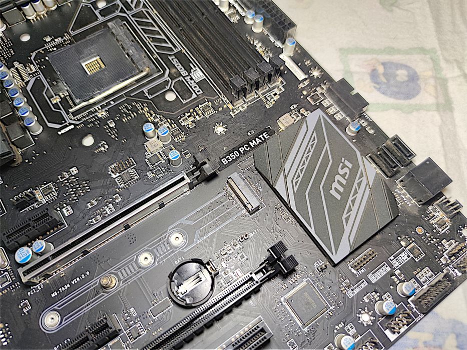 Материнская плата MSI B350 PC MATE (sAM4, DDR4, M.2 NVMe, USB Type-C)