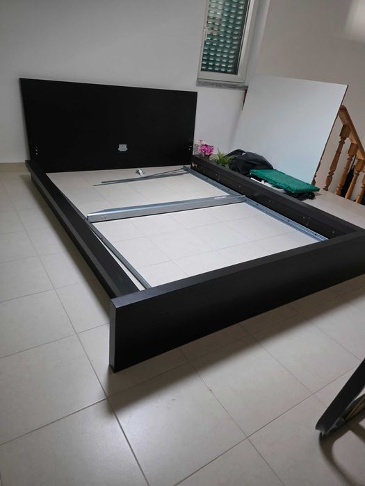 Cama Malm Ikea 140x200 c/colchao