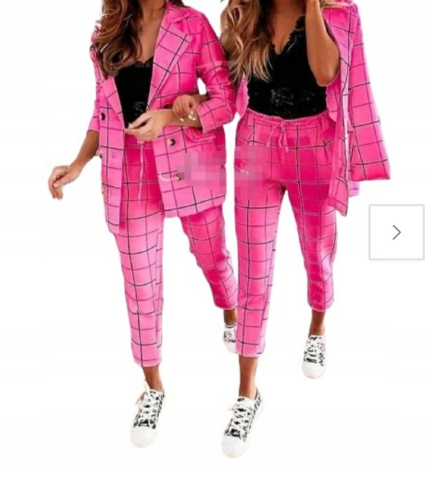 Garnitur damski kratka różowy S/M