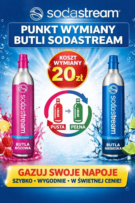 Wymiana butli sodastream Dobrzyca