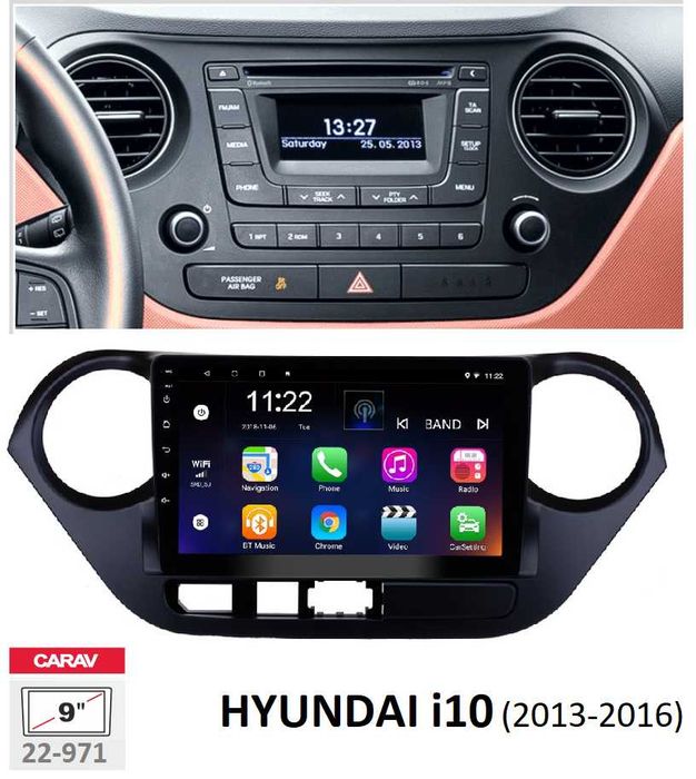 Rádio 2DIN • Hyundai i-10 • (2008 a 2016) • Android i10 [4+64GB]