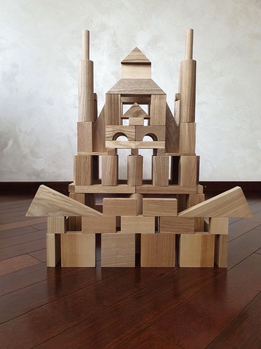 Набір дерев’яних кубиків для дитини