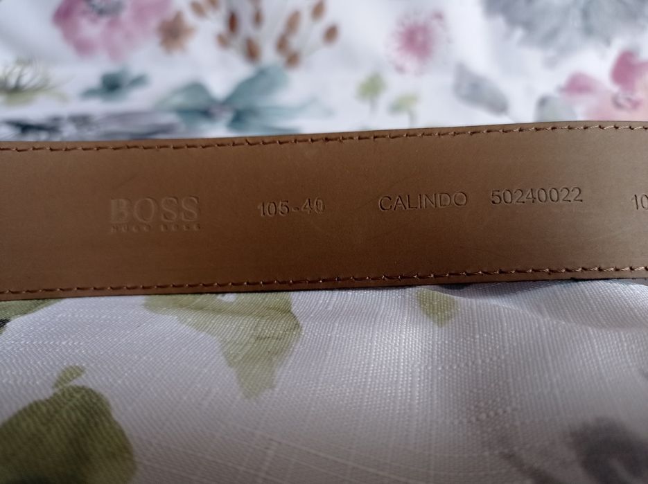 Шкіряний чоловічий ремінь Hugo Boss