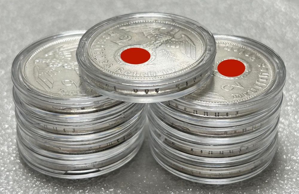 2 марки 1938 рік. Німеччина. Третій Рейх. СРІБЛО.