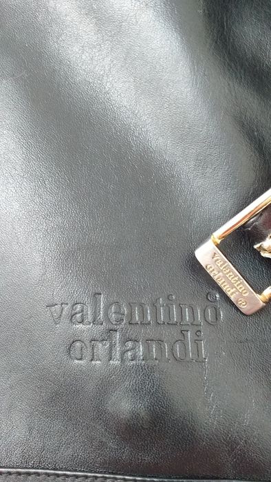 VALENTINO ORLANDI UNIKAT oryginalna skóra naturalna torebka worek A4