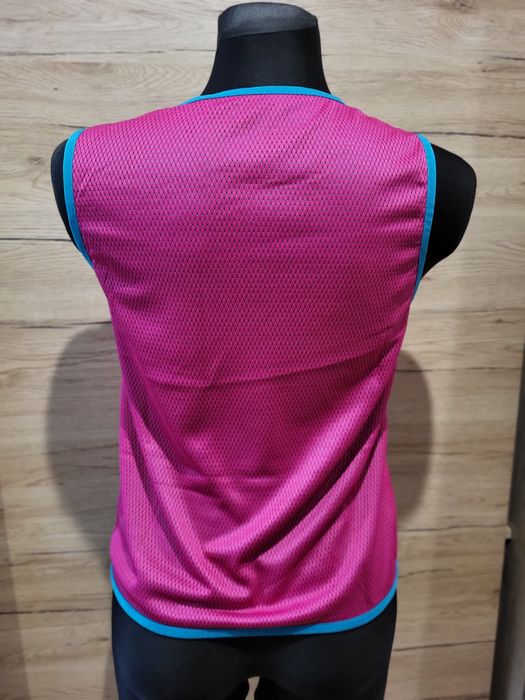 Dwustronny kamizelka bezrękawnik Eldera fuksja turkus rugby