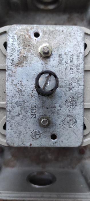 Автоматический выключатель DDR, 100А, VEB Elektroschaltgerate, Rochlit