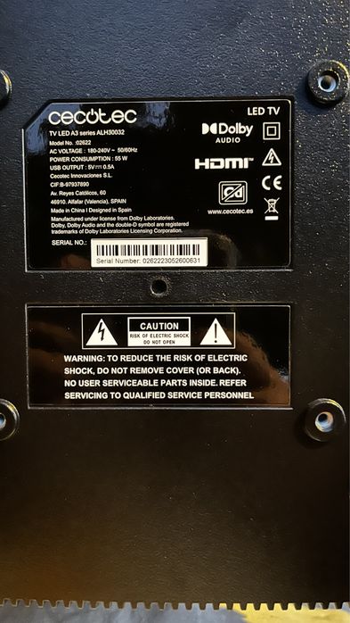 Placa principal, barra LED e colunas