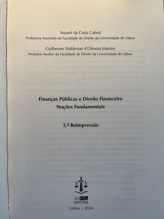Finanças Públicas e Direito Financeiro - Nazaré da Costa Cabral