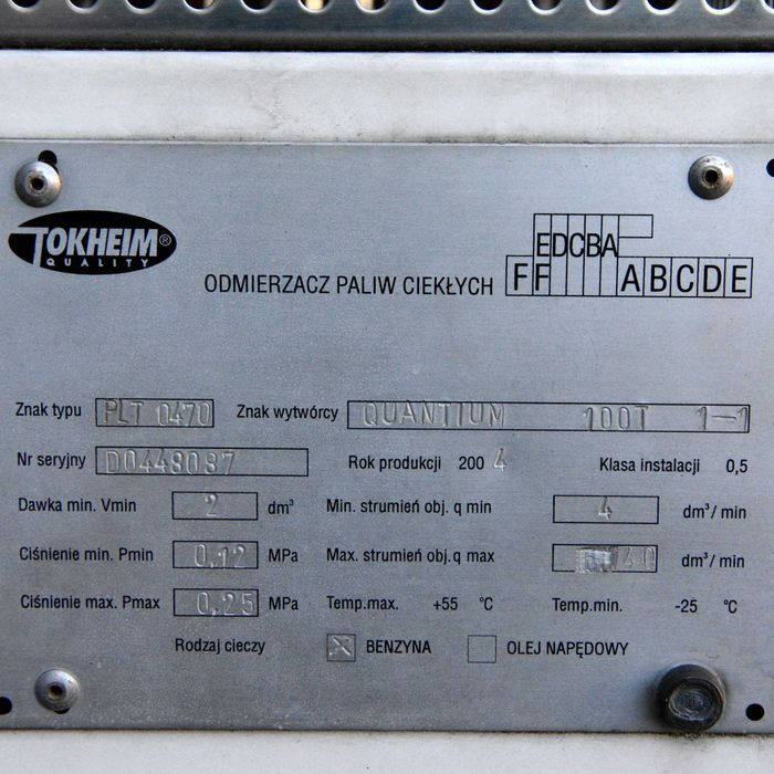 Dystrybutor paliwa Tokheim Quantium 100T Pb ON