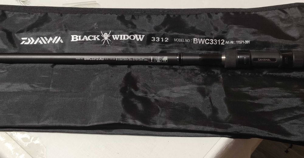 Карповик Daiwa (Black&Widow) 3.90м  Тест 3.5 lbs