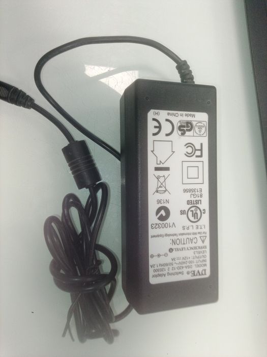 Zasilacz DVE DSA-42D-12 (12V-3A) - 100% sprawny 60wat