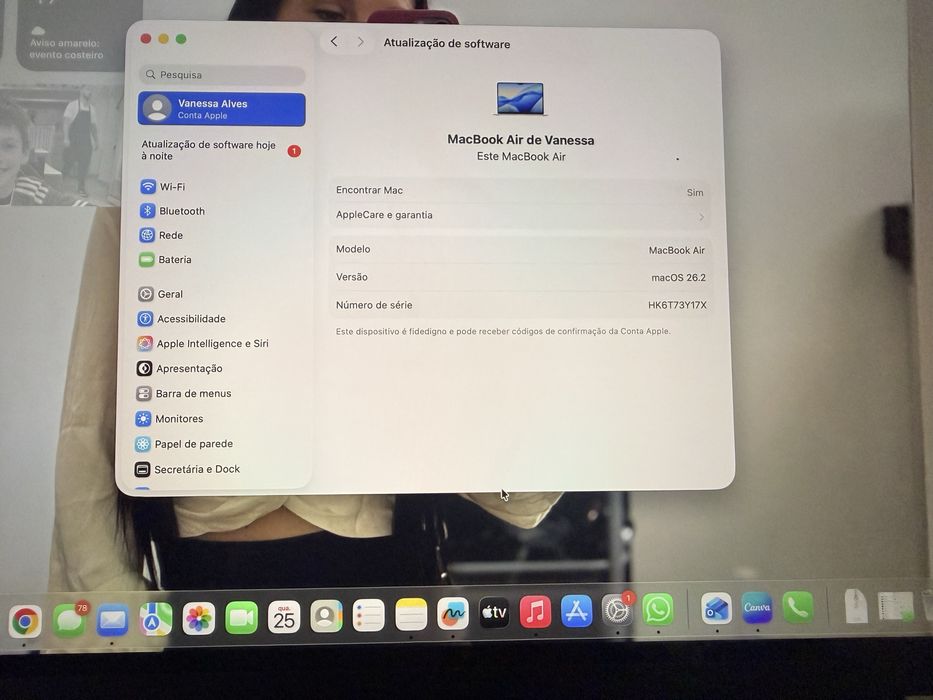 MACBOOKAIR  M2 POUCO USADO