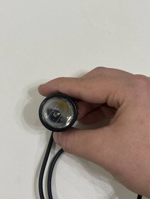 Led фары ДХО линзы дальний + ближний мото/скутер/вело/самокат.