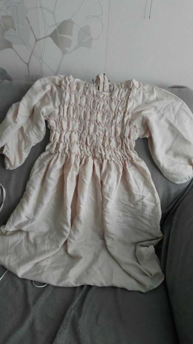 Платье бежевое миди HOUSE BRAND, размер S