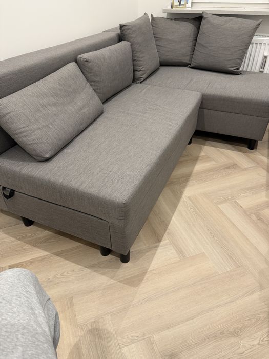 Narożnik rozkładany szary