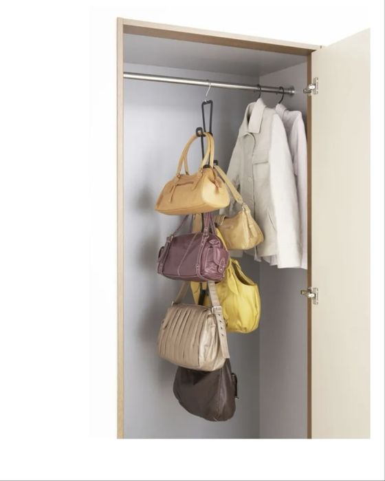 Organizer do szafy Joint firmy Yamazaki na torebki, czapki