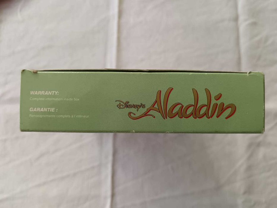 Aladdin (SNES, 1993, PAL FR) – Caixa e Manual | Clássico Raro Disney