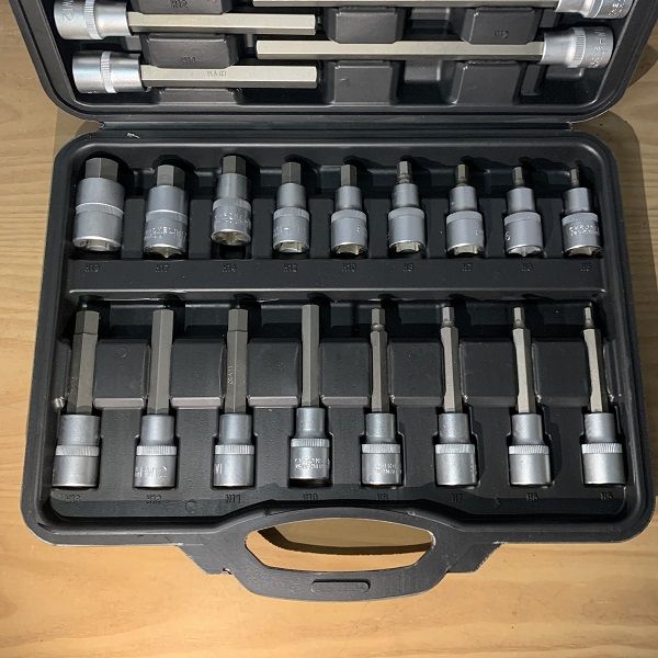 (Com Iva) Jogo 30 Chaves 1/2" Ponta Bits Hexagonais Sextavada